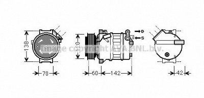 AVA QUALITY COOLING olk543 -  Компрессор, кондиционер